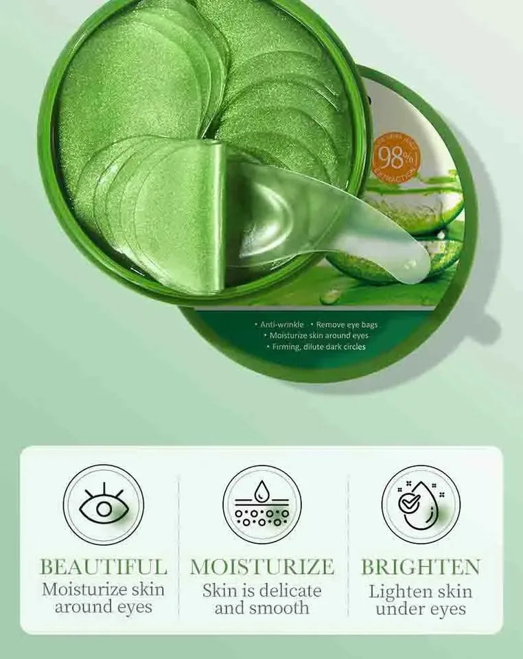 Aloe Vera Collagen Eye Masks – Hydrating Anti-Dark Circles