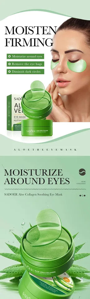 Aloe Vera Collagen Eye Masks – Hydrating Anti-Dark Circles