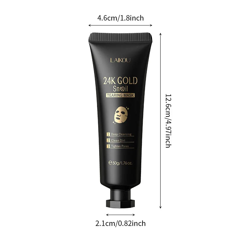 24K Gold Peel-Off Face Mask – Anti-Age & Moisturizing