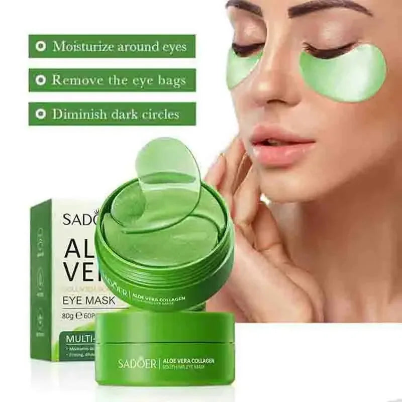 Aloe Vera Collagen Eye Masks – Hydrating Anti-Dark Circles